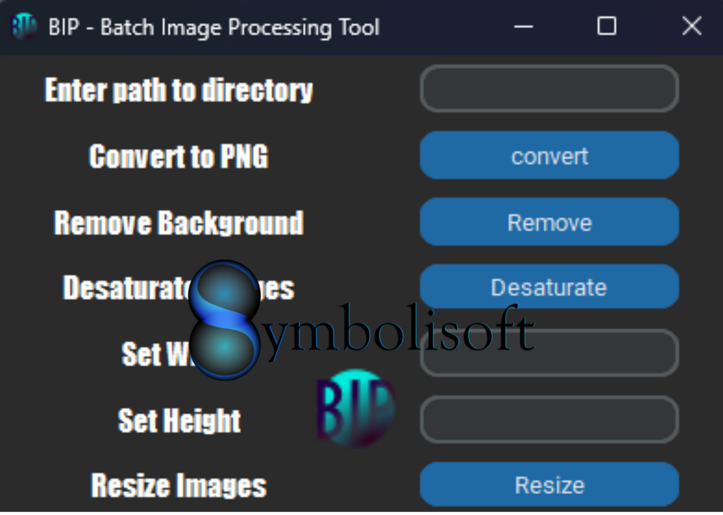 BIP - Batch Image Processing Tool